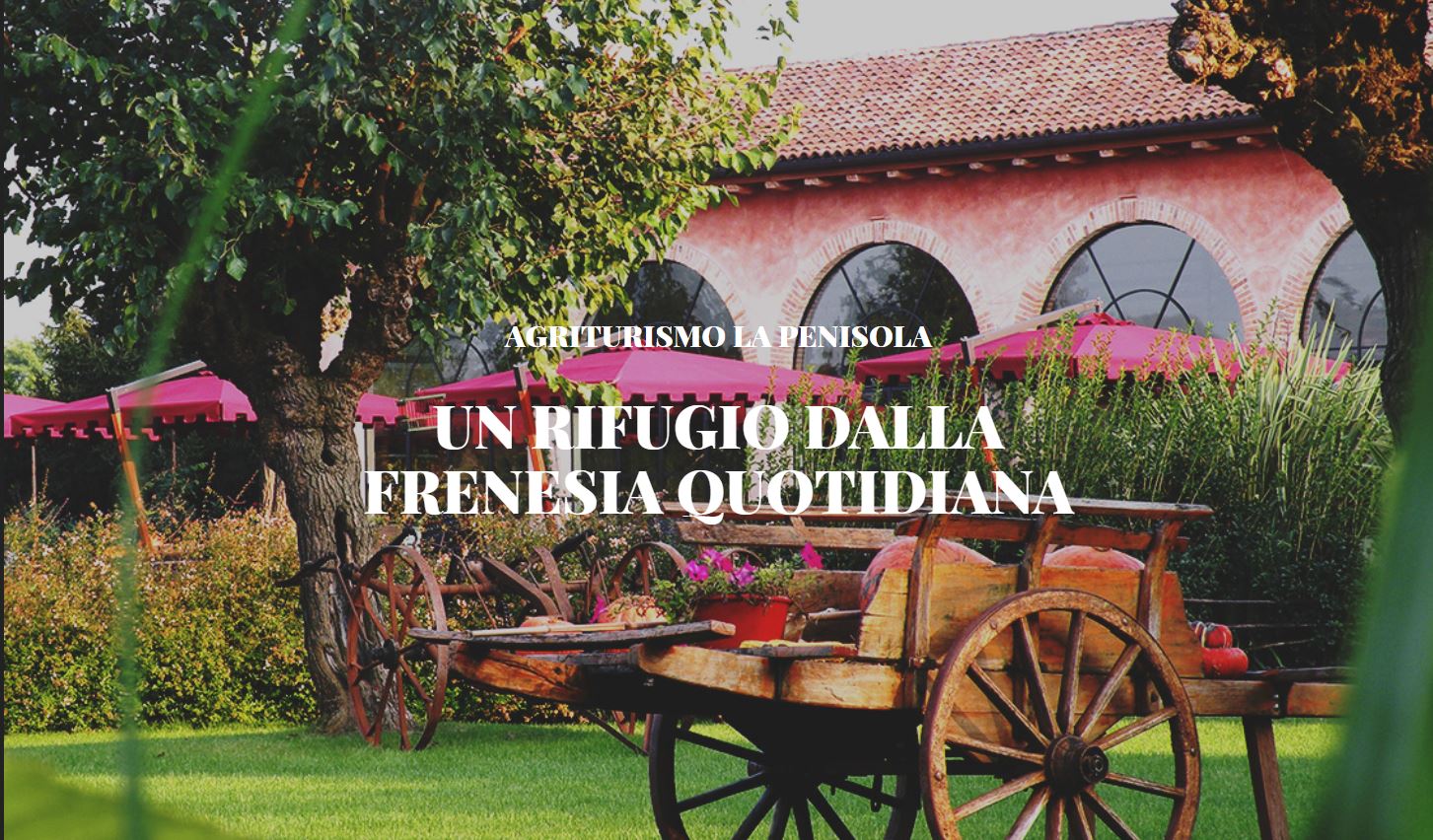 AGRITURISMO LA PENISOLA    L’ agriturismo “La Penisola”, in un ansa del fiume Brenta sorge questo casolare restaurato con grande maestria che rispecchia i criteri delle grandi case patriarcali di un tempo.    Il fiume Brenta che, con la sua maestosità, circonda tutto il giardino di 19.000 mq in un paesaggio unico, attrezzato con panchine, sedie e giochi per i bambini;  organizziamo matrimoni e cresime, comunioni e rinfreschi per battesimi.