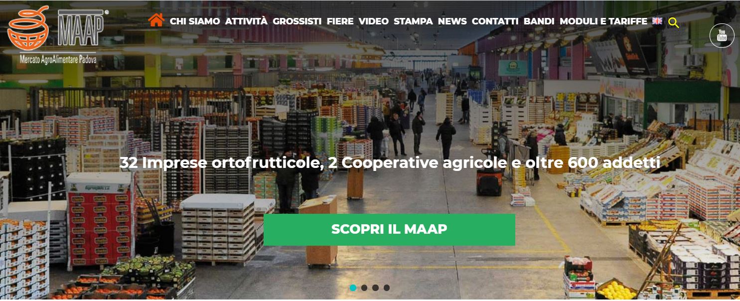 MAAP  Padua Agri-Food Market. We are present "always", in a restricted area, in the producers area (zone B).   Mrs. Anita and our staff are at your disposal every day with our freshness.